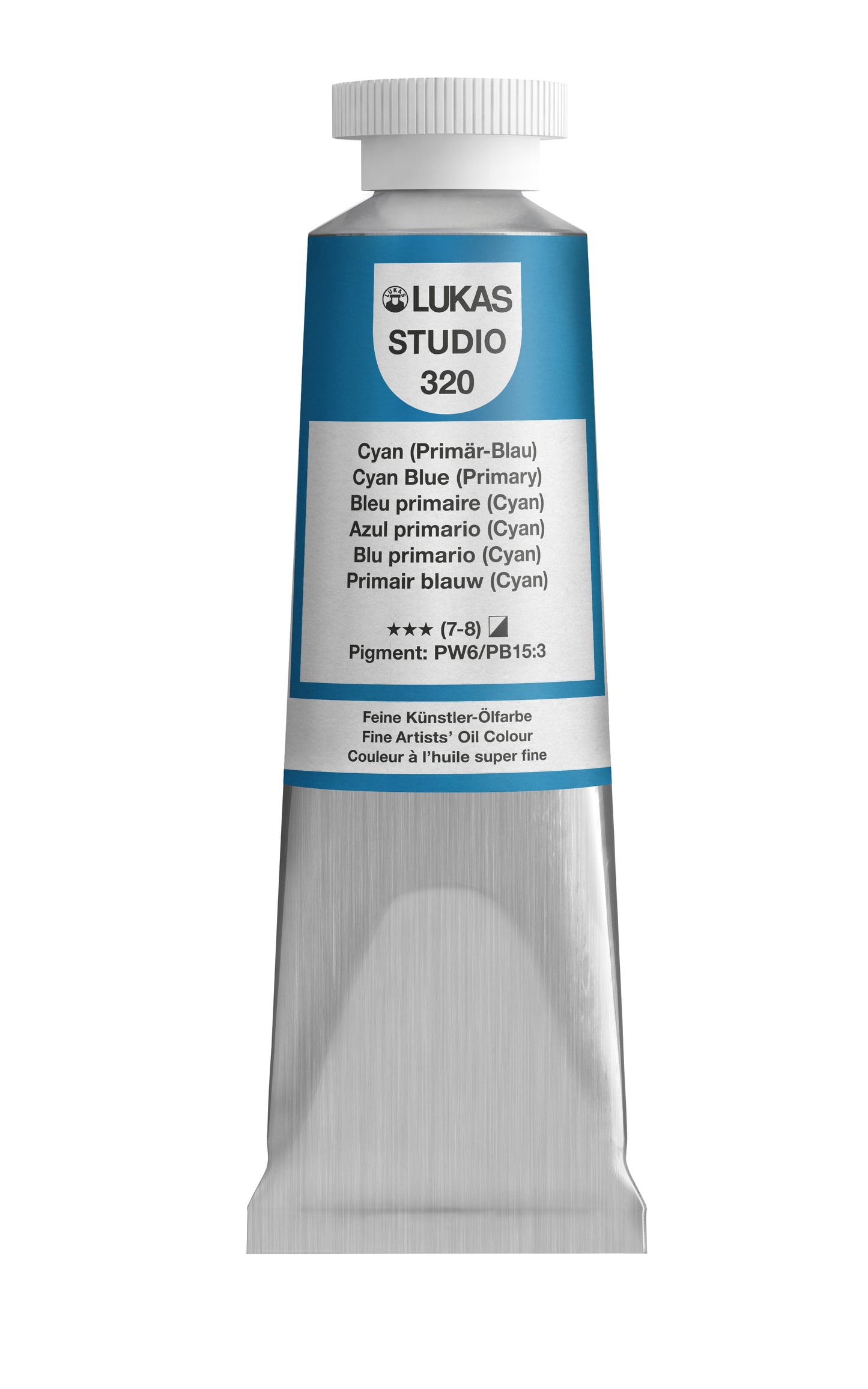 LUKAS STUDIO Ölfarbe - 0320 Cyan (Primär-Blau) (37/75/200ml)