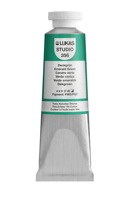 LUKAS STUDIO Ölfarbe -  0356 Deckgrün (37/75/200ml)