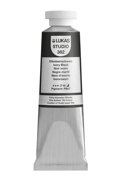 LUKAS STUDIO Ölfarbe -  0382 Elfenbeinschwarz (37/75/200ml)