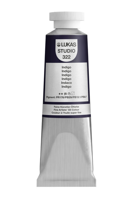 LUKAS STUDIO Ölfarbe -  0322 Indigo (37/75/200ml)