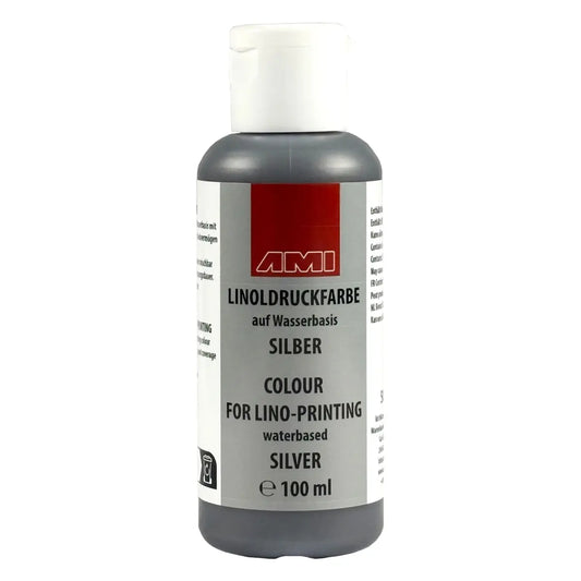 AMI Linoldruckfarbe (100ml) - silber