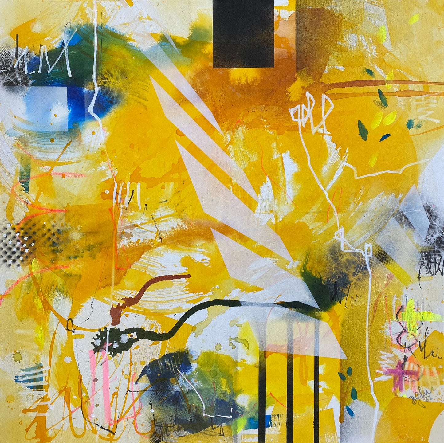 Bea Garding Schubert: "Dream Yellow No.3"