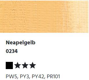 LUKAS STUDIO Ölfarbe - 0234 Neapelgelb (37/75/200ml)