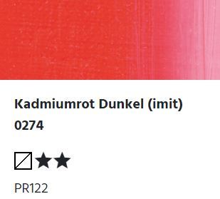 LUKAS STUDIO Ölfarbe - 0274 Kadmiumrot Dunkel (imit) (75/200ml)