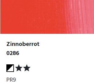 LUKAS STUDIO Ölfarbe - 0286 Zinnoberrot (37/75/200ml)