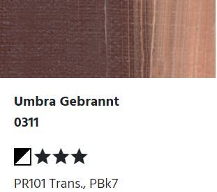 LUKAS STUDIO Ölfarbe -  0311 Umbra Gebrannt (37/75/200ml)