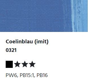 LUKAS STUDIO Ölfarbe - 0321 Coelinblau (imit) (75/200ml)