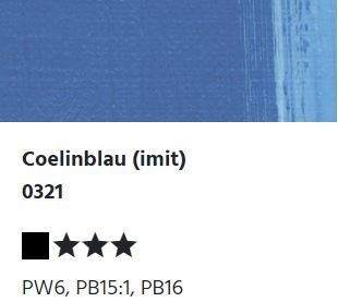 LUKAS STUDIO Ölfarbe - 0321 Coelinblau (imit) (37/75/200ml)