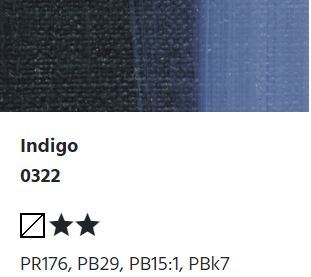 LUKAS STUDIO Ölfarbe -  0322 Indigo (37/75/200ml)