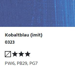 LUKAS STUDIO Ölfarbe - 0323 Kobaltblau (imit) (75/200ml)