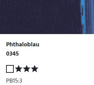 LUKAS STUDIO Ölfarbe -  0345 Phthaloblau (37/75/200ml)