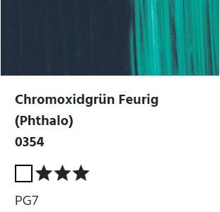 LUKAS STUDIO Ölfarbe -  0354 Chromoxidgrün Feurig (Phthalo) (37/75/200ml)