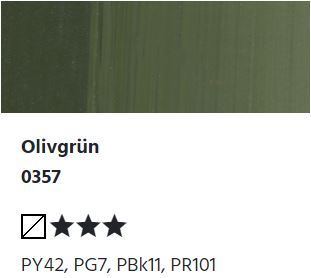 LUKAS STUDIO Ölfarbe -  0357 Olivgrün (37/75/200ml)