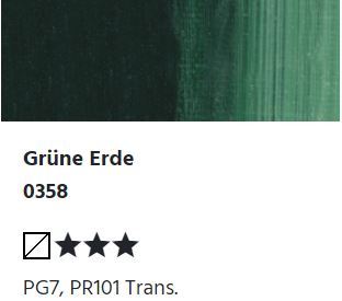 LUKAS STUDIO Ölfarbe -  0358 Grüne Erde (37/75/200ml)