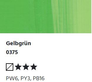 LUKAS STUDIO Ölfarbe -  0375 Gelbgrün (37/75/200ml)