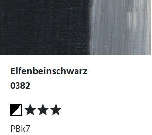 LUKAS STUDIO Ölfarbe -  0382 Elfenbeinschwarz (37/75/200ml)