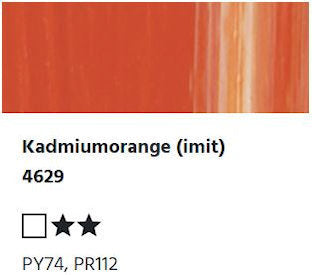 LUKAS CRYL Studio - 4629 Kadmiumorange (imit) (125/250ml)