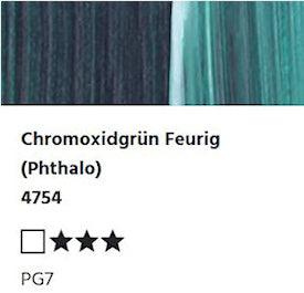 LUKAS CRYL Studio - 4754 Chromoxidgrün Feurig (Phthalo) (125/250ml)