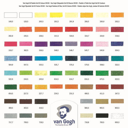 Juego completo de pasteles al óleo VAN GOGH (60 colores)