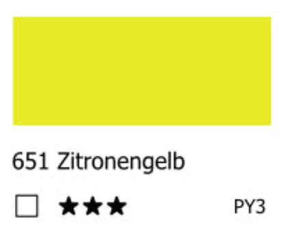 GEORGIAN Ölfarbe Zitronengelb - 651