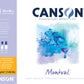CANSON Montval Aquarellpapierblock 12 Blatt 300gr weiß (geleimt)
