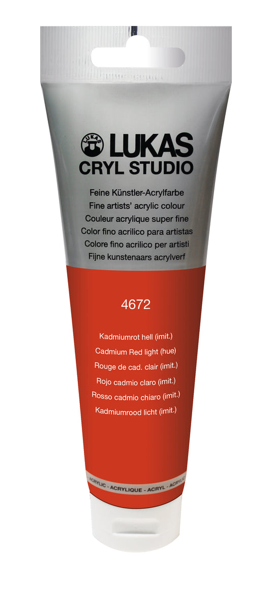 LUKAS CRYL Studio - 4672 Kadmiumrot Hell (imit) (125/250ml)