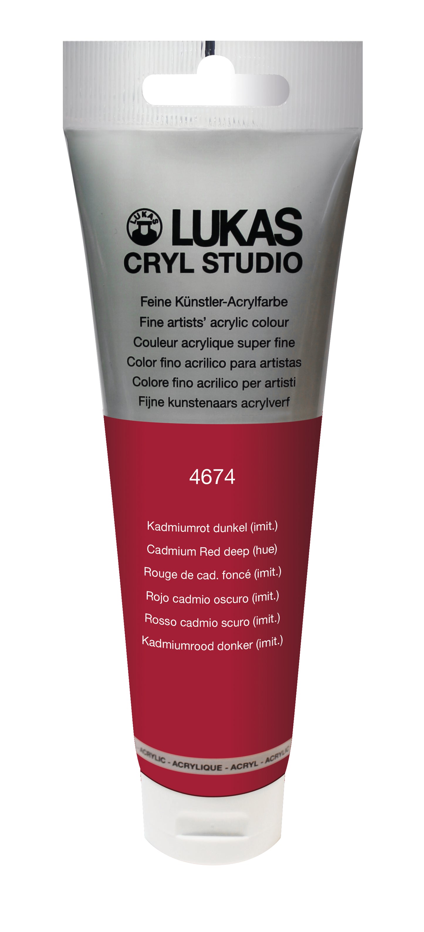 LUKAS CRYL Studio - 4674 Kadmiumrot Dunkel (imit) (125/250ml)
