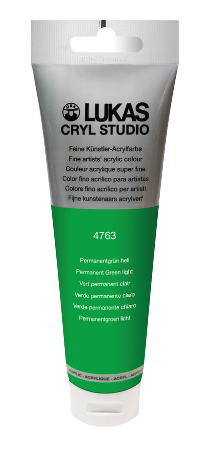 LUKAS CRYL Studio - 4763 Permanentgrün Hell (125/250ml)