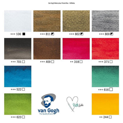 Weihnachts Aquarell Pocket Box VAN GOGH x STIFTELIEBE