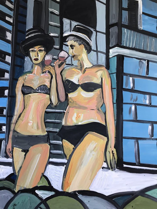 Sabine Schäfer | "Dos mujeres" | 80x60cm 